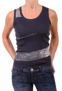 Embroidered Sequin Tank